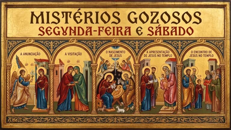 Mistérios Gozosos: Terço de Segunda e Sábado (Passo a Passo)
