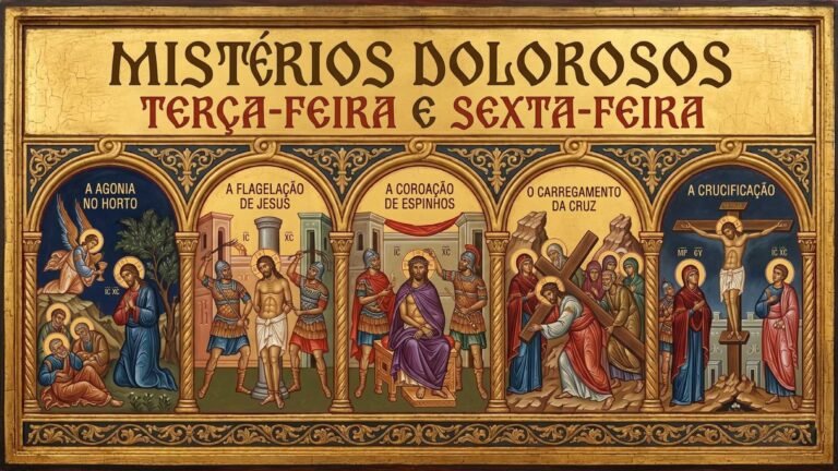Mistérios Dolorosos: Terço de Terça e Sexta (Passo a Passo)