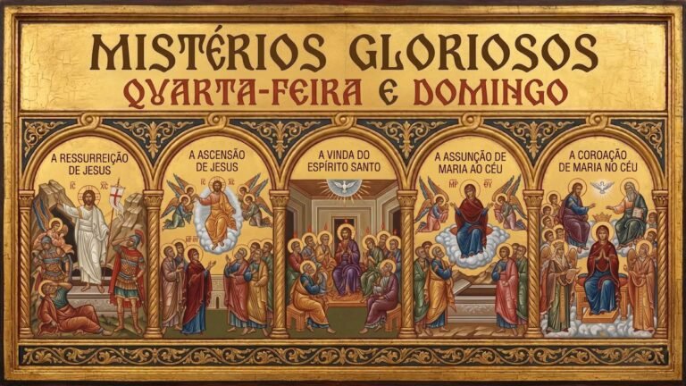 Mistérios Gloriosos: Terço de Quarta e Domingo (Passo a Passo)