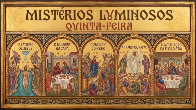 Mistérios Luminosos: Terço de Quinta-Feira (Passo a Passo)