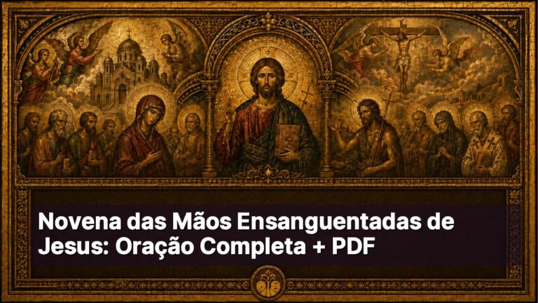 Novena das Mãos Ensanguentadas de Jesus: Oração Completa + PDF