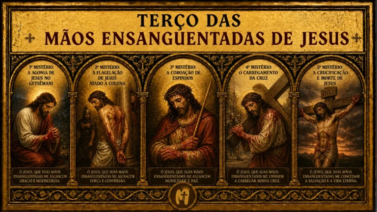 Terço das Mãos Ensanguentadas de Jesus: Como Rezar