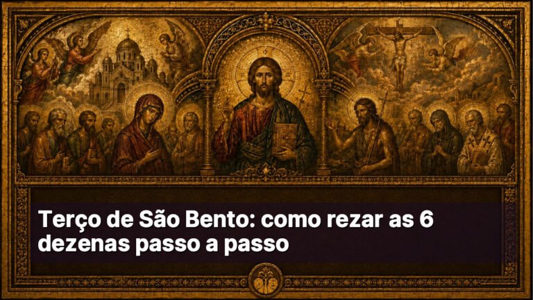 Terço de São Bento: como rezar as 6 dezenas passo a passo